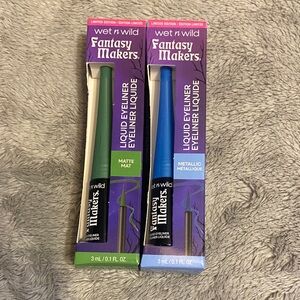 wet n wild Fantasy Makers Liquid Eyeliner Duo — Green & Blue Set Limited Edition